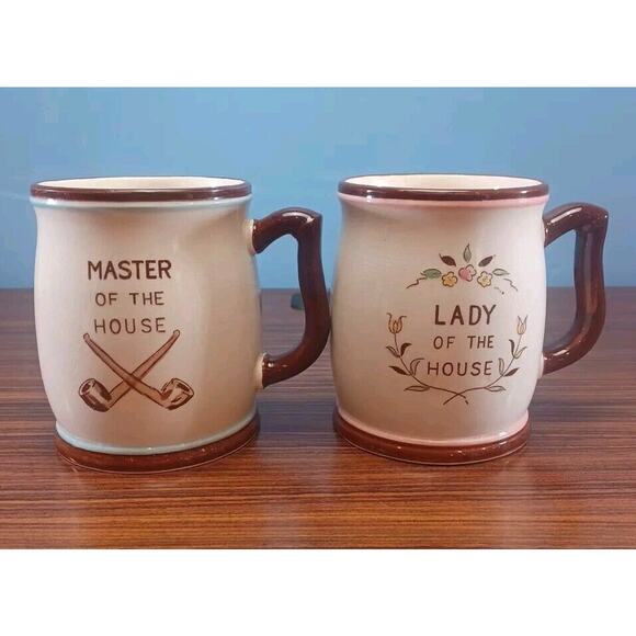 Unbranded Other - Vintage Master Of The House & Lady of the House, Good Morning Grouch & Darling”